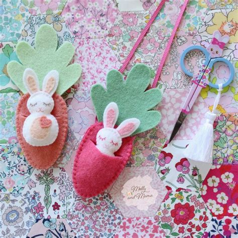 May 13, 2021 looking for super cute easter coloring pages? FELT BUNNY PDF Pattern - 'Bitty Bunnies' Easter pattern ...