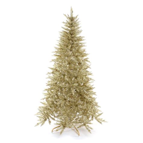 Martha Stewart Gold Artificial Christmas Tree With Clearwhite Lights