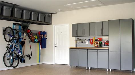 Garage gear guide offers advice on garage organization, storage, heating, workbenches, tool storage, garage door openers, and other accessories. This garage represents our ceiling to floor craftsmanship. We install cabinets, shelving ...