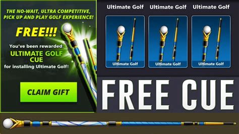 If you have any doubts about coins and cash rewards for 8 ball pool 2019. Free Ultimate Golf Cue Reward In 8 Ball Pool - YouTube