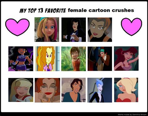 My Top 13 Favorite Female Cartoon Crushes By Octopus1212 On Deviantart