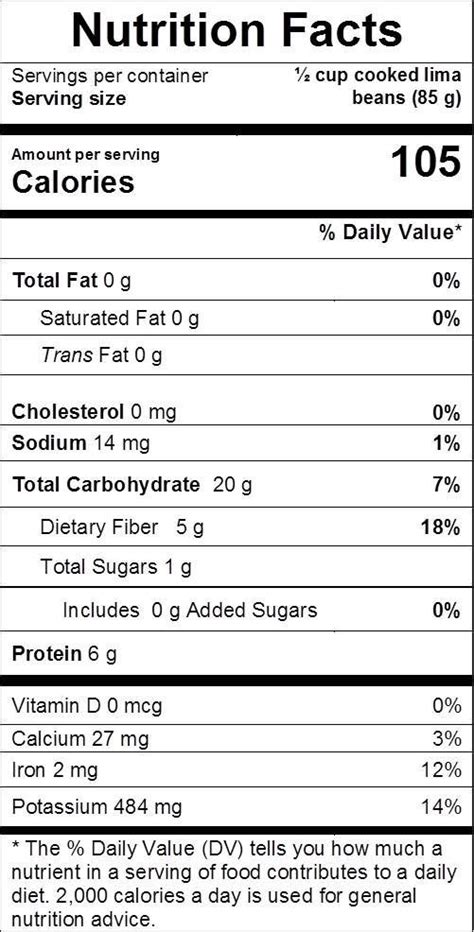 Lima Bean Nutrition Facts Effective Health