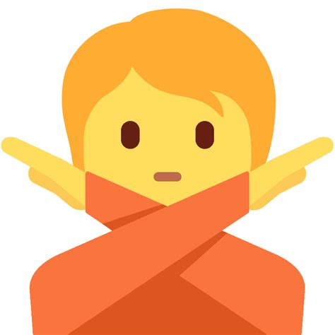 Person Gesturing No Emoji Clipart Free Download Transparent Png