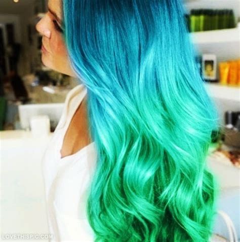 If blue is your favorite color do not be afraid to take the gorgeous leap and choose blue ombre hair. Ombre hair blue green colorful hair hair dye hair ideas ...