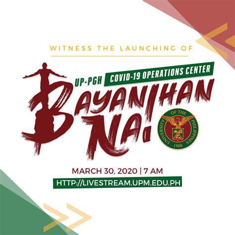 Launching Of The Up Pgh Covid 19 Bayanihan Na Operations Center