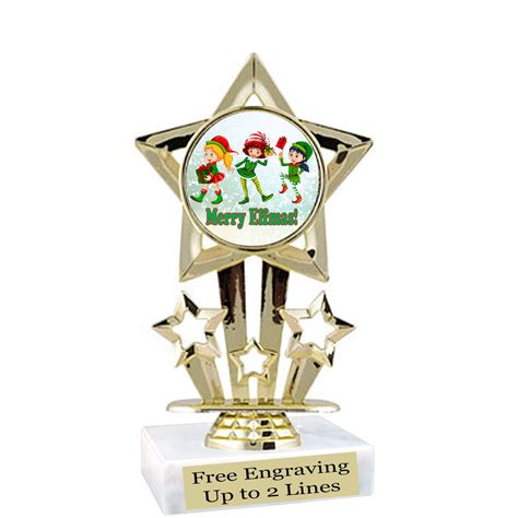 Trophies And Awards Art And Collectibles 6 Tall Christmas Winter Theme