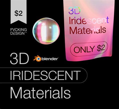 3d Iridescent Materials Blender