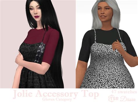 Dissia Jolie Accessory Top 47 Swatches Base Game