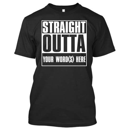 Custom Straight Outta T Shirts Custome Bgr