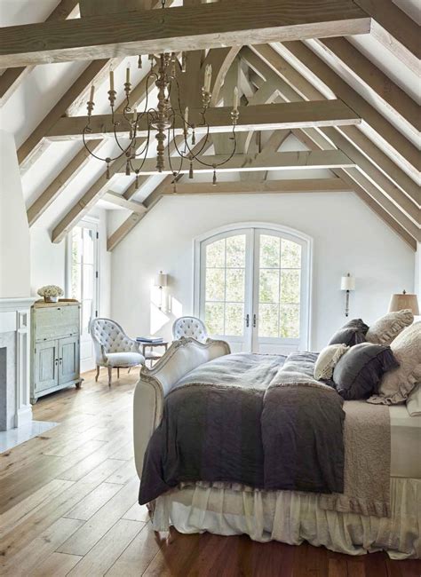 Vaulted ceilings are a desirable architectural feature and can allow for some interesting lighting choices in your home. 30 Best French Country Bedroom Decor and Design Ideas for 2020