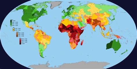 Improved Subnational Hdi Of The World From 2017 Human Development