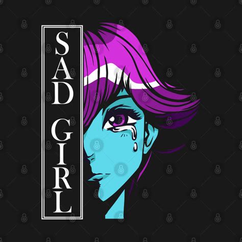 Waifu Anime Sad Girl Vaporwave Aesthetic Anime Pastel Goth