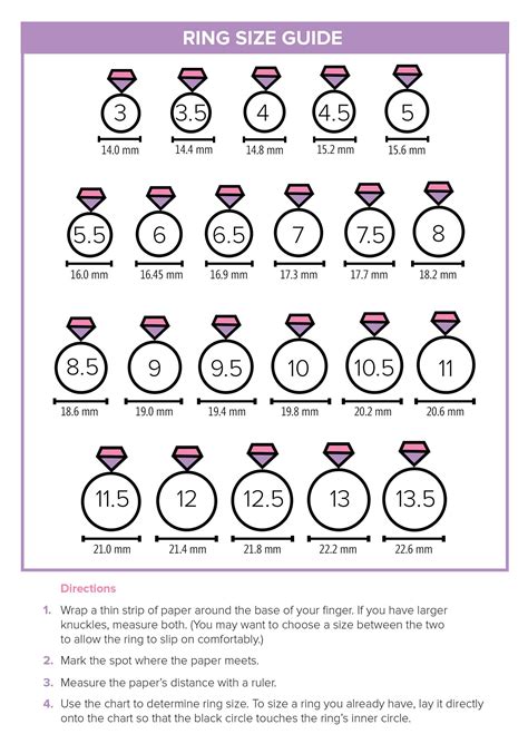 This Printable Ring Size Guide Will Help You Find The Right Size For