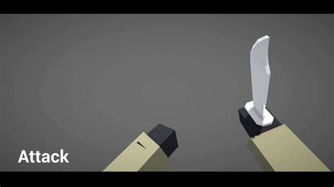 Low Poly Fps Arms Knife Animation Test Youtube