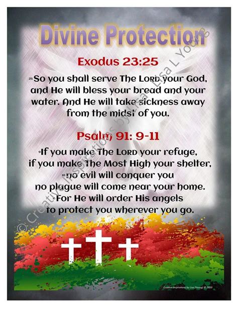 Gods Divine Protection In Troubled Times Exodus 23 And Etsy Daily