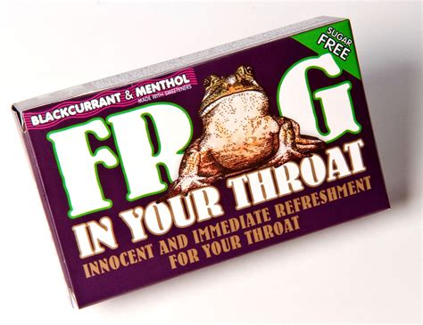 Sugar Free ‘frog In Your Throat Blackcurrant And Menthol Lozenges