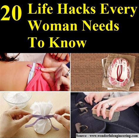 20 life hacks every woman needs to know life hacks hacks household hacks
