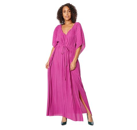 Tscca Tracy Moore Designed By Fredas Pleated Caftan Dress With