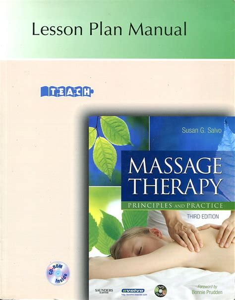 massage therapy principles and practice lesson plan manual susan g salvo 9781416042655 amazon