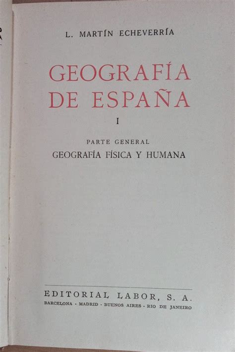 Geografía De España I Parte General Geografía Física Y Humana De