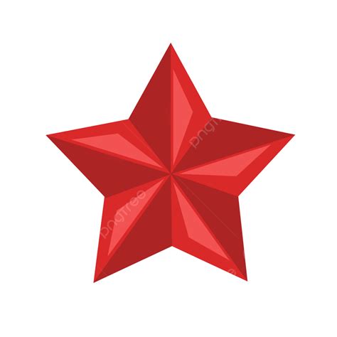 Red Star Five Pointed Star Icon Star Vector Png Downl
