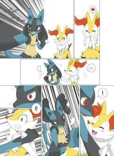 Lucario X Braixen Comic Pokémon Amino