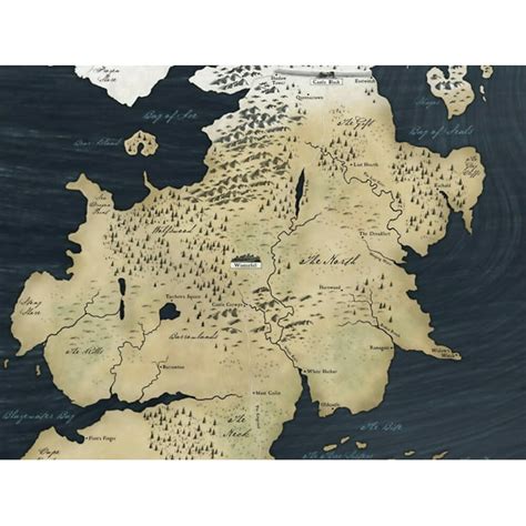 Game Of Thrones Map Canvas Or Print Wall Art