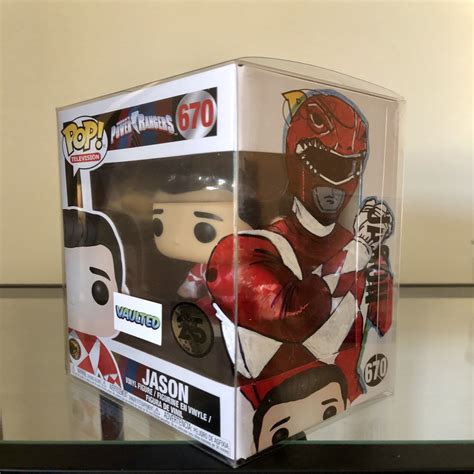 Custom Art Funko Pop Power Rangers Jason Red Ranger Vaulted