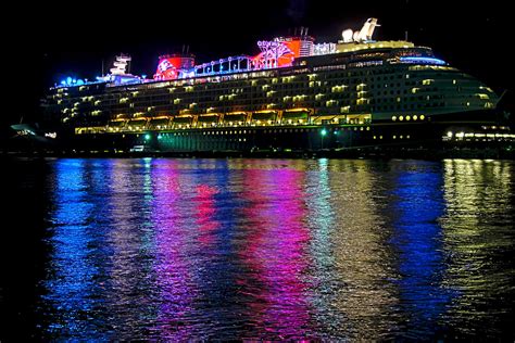 Disney Cruise Ship At Night Cruise Gallery