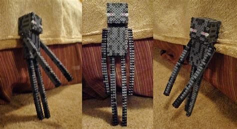 3d minecraft perler enderman by pika robo on deviantart minecraft beads minecraft perler