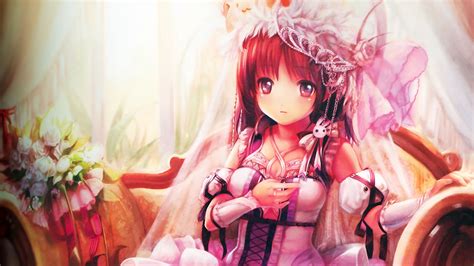 Wallpaper Cute Anime Girl Dress Up 1920x1200 Hd Picture Image