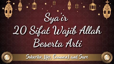 Dalam suasana ramadan, yuk kenali 20 sifat wajib allah dan artinya! 20 Sifat Wajib Allah Dan Artinya - Besar