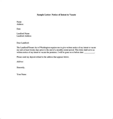 Sample Lease Termination Letter From Landlord To Tenant Database Letter Template Collection