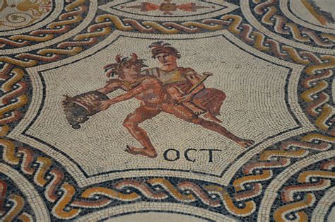 Roman Mosaics From The National Archaeological Museum Of Spain Madrid