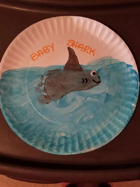 Baby Shark Baby Art Projects Daycare Crafts Toddler Art