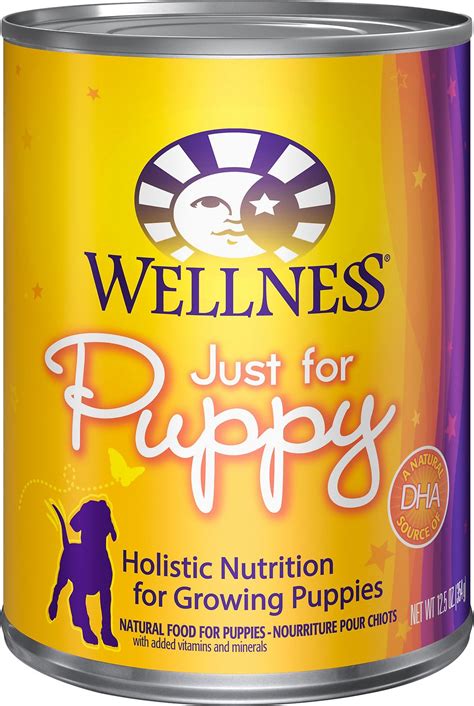 The company does a great job of providing dog food that provides complete and. Wellness Complete Health Just for Puppy Canned Dog Food ...