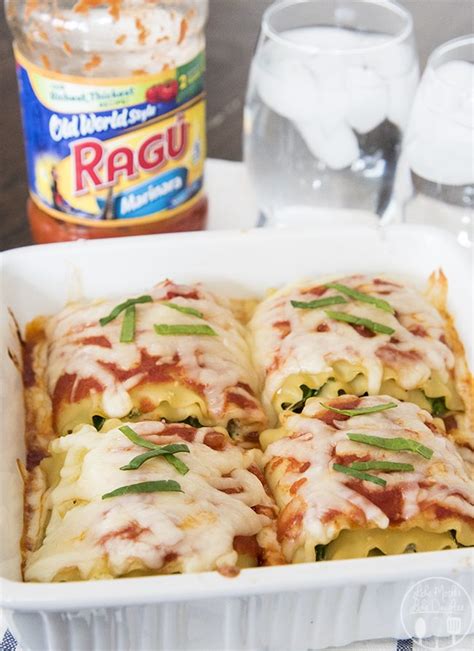 Spinach Lasagna Roll Ups Like Mother Like Daughter