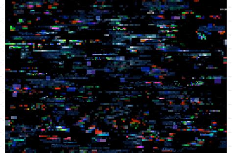 Glitch Background Pixels Screen Technology Illustrations ~ Creative