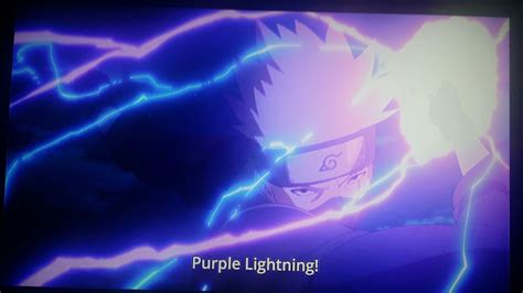 Kakashi Purple Lighting Jutsu Naruto Shippuden Anime Boruto Purple