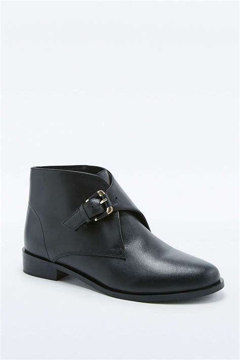 Pearl Black Buckle Ankle Boots Buckle Ankle Boots Dress Shoes Men Boots