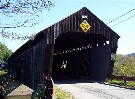 Original Willard Covered Bridge Village Of North Hartland Vermont