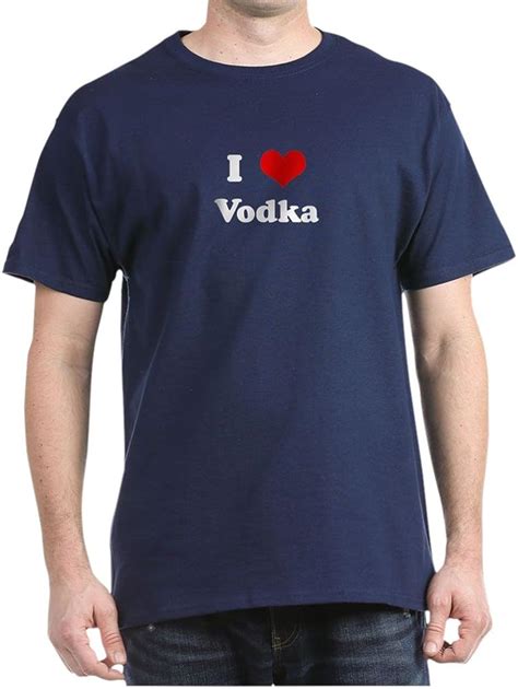 cafepress t shirt mit aufschrift i love vodka 100 baumwolle amazon de bekleidung