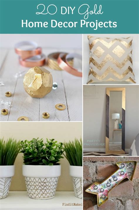 20 Diy Gold Home Decor Projects Hello Little Home