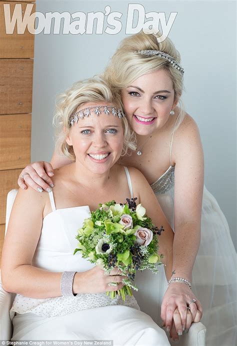 My Kitchen Rules Carly And Tresne Both Don White Gowns In Photos From Wedding Ceremony Daily