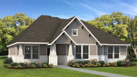 One story house plans are convenient and economical, as a more simple structural design reduces building material costs. The Travis Custom Home Plan from Tilson Homes