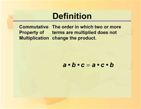 Definition Math Properties Commutative Property Of Multiplication