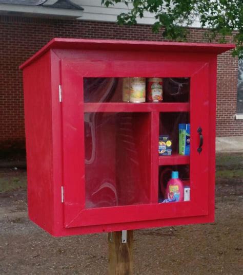 Canned meat (spam and ham) Karma-Inspired Community Donations : Little Free Pantry
