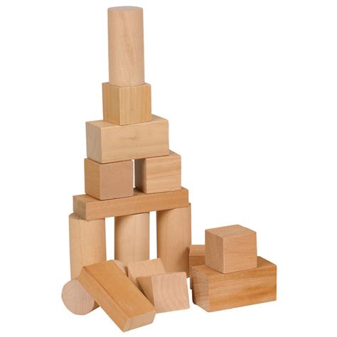 Small Wooden Blocks Assorted Shapes