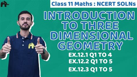 Introduction To Three Dimensional Geometry Class 11 Maths Ncert
