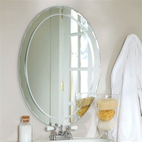 Oval Beveled Bathroom Mirrors Semis Online